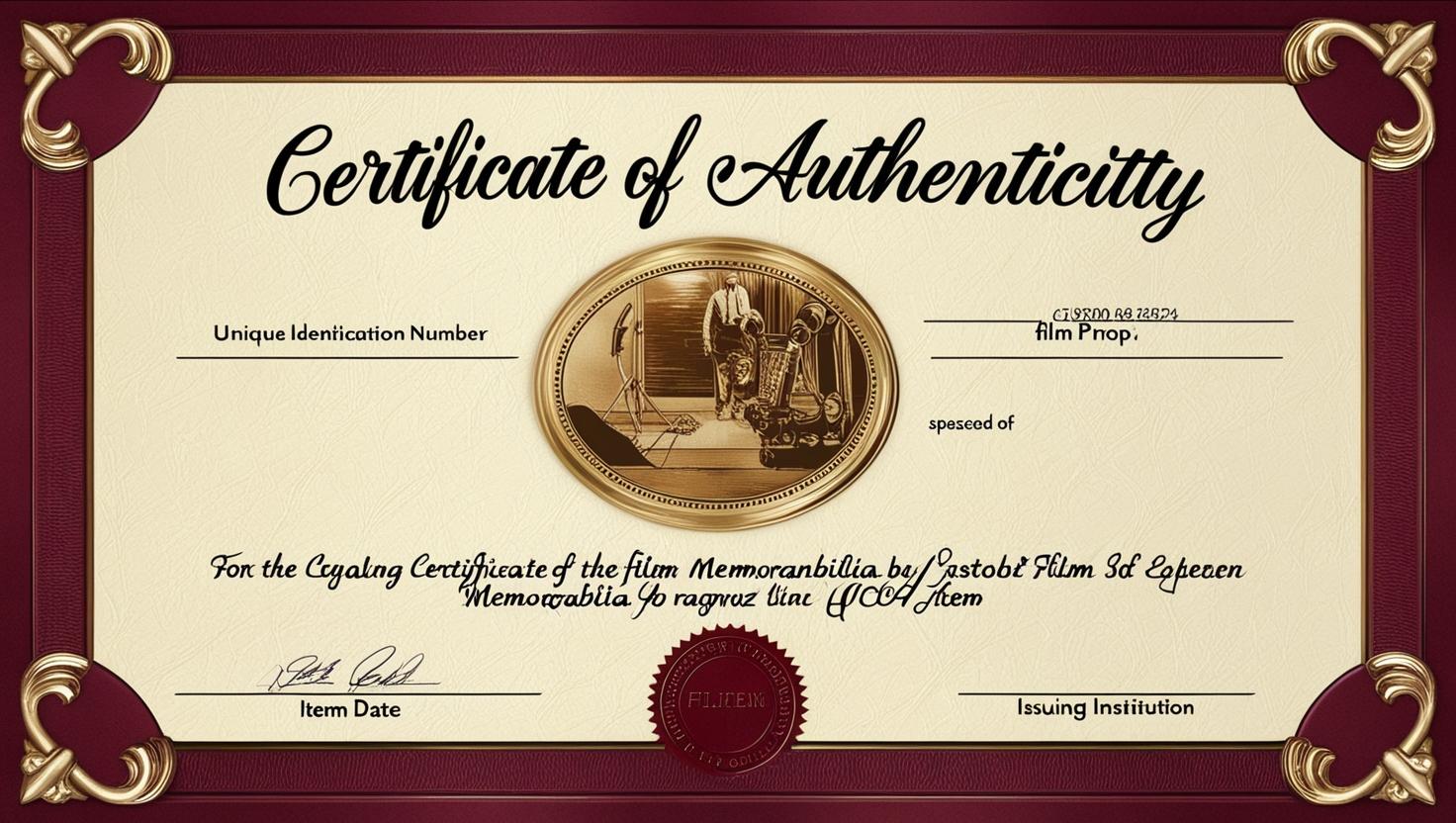 How Does Certification Work for Original Film Memorabilia?
