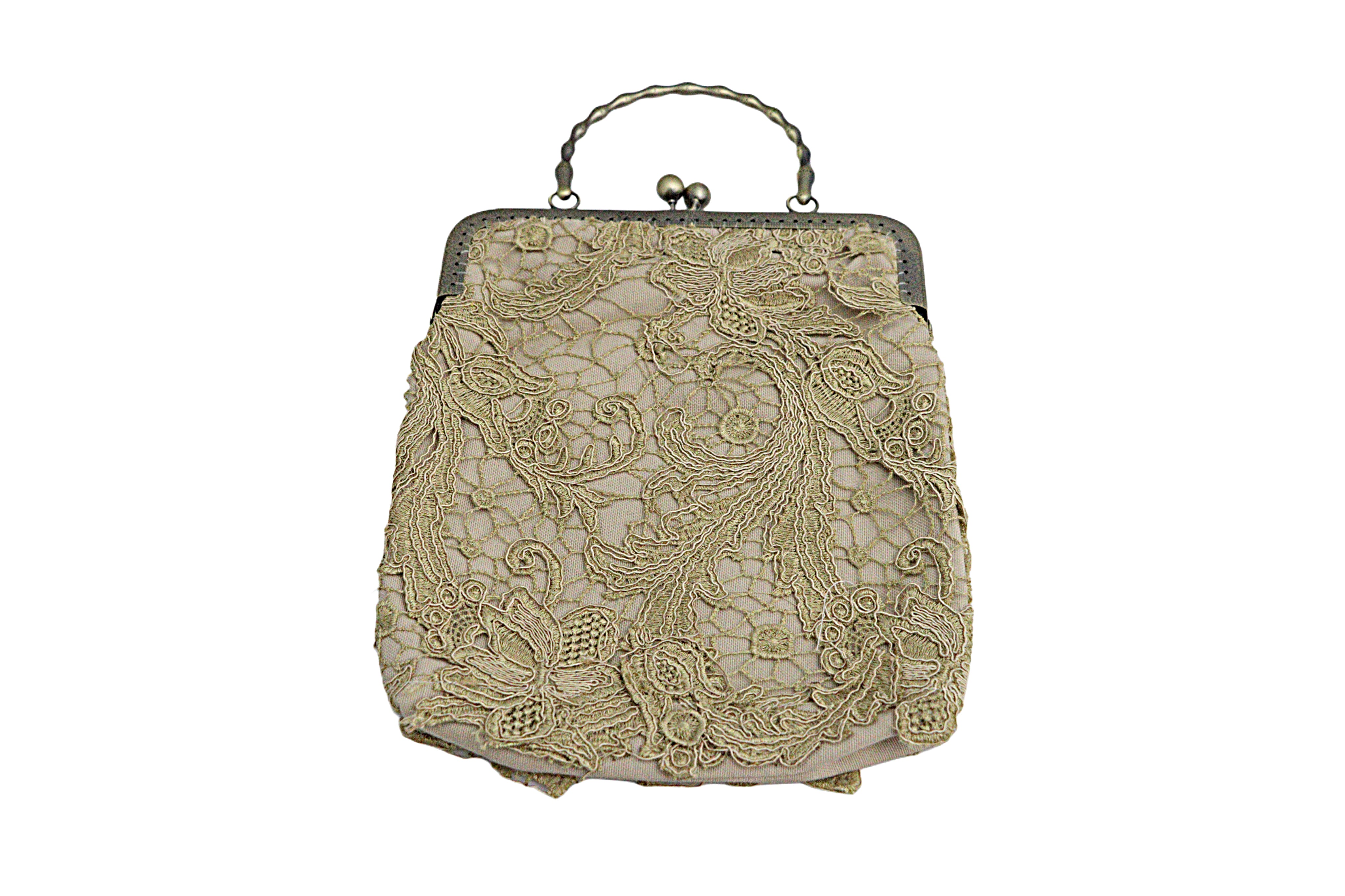 Beige Lace Handbag from the Atatürk Movie Collection