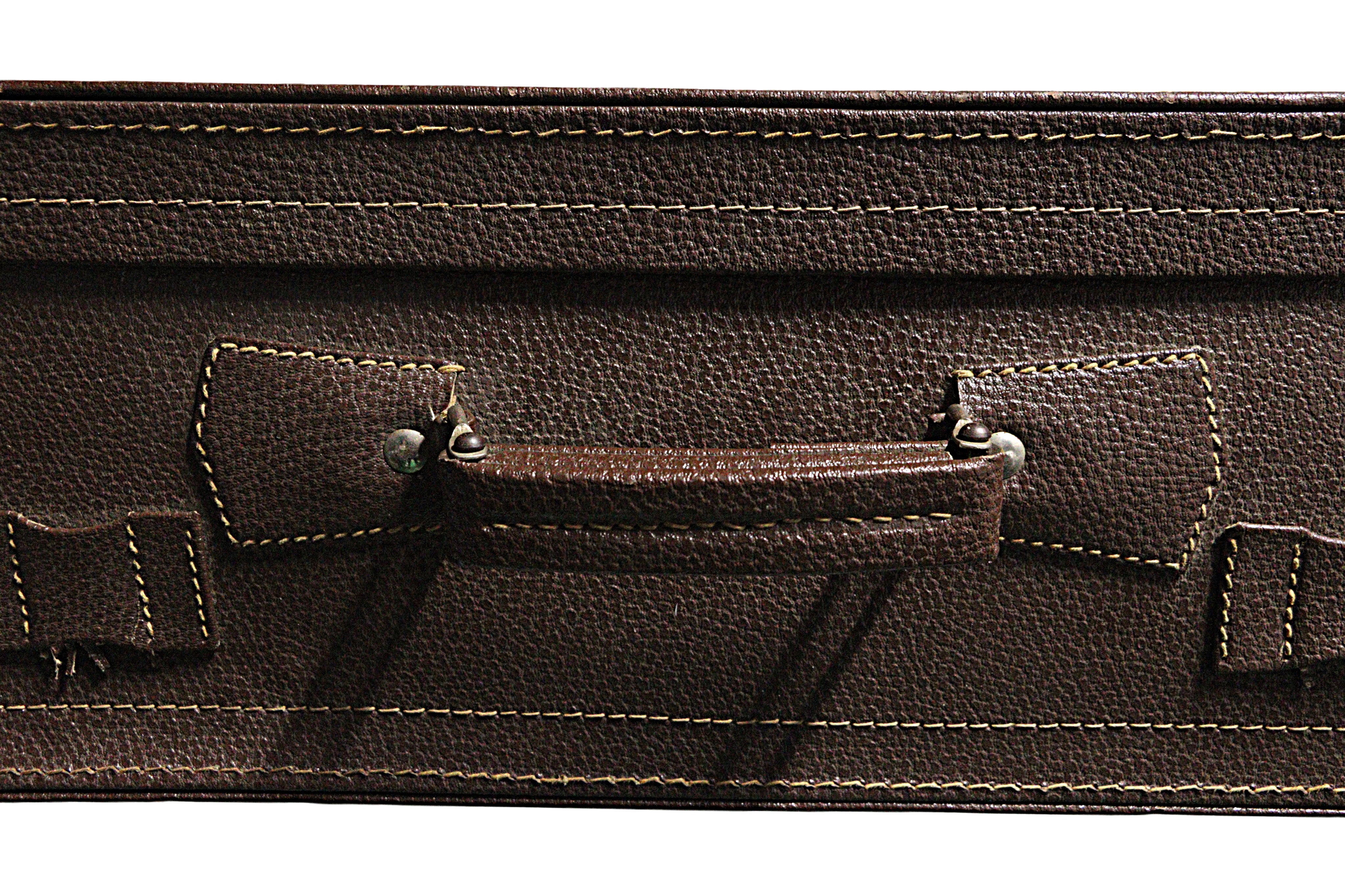Vintage-Inspired Brown Suitcase from the Atatürk Film Collection