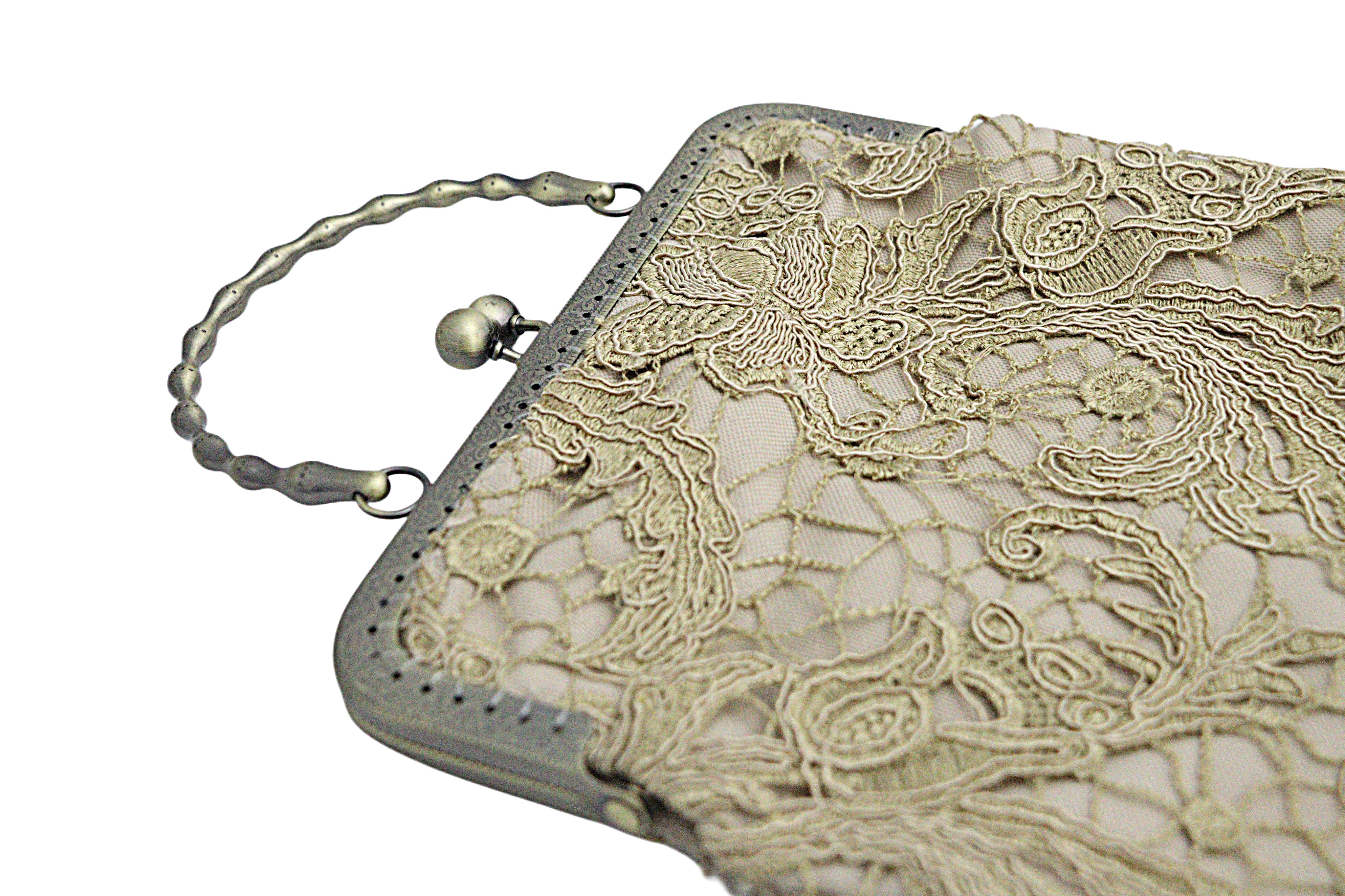 Beige Lace Handbag from the Atatürk Movie Collection