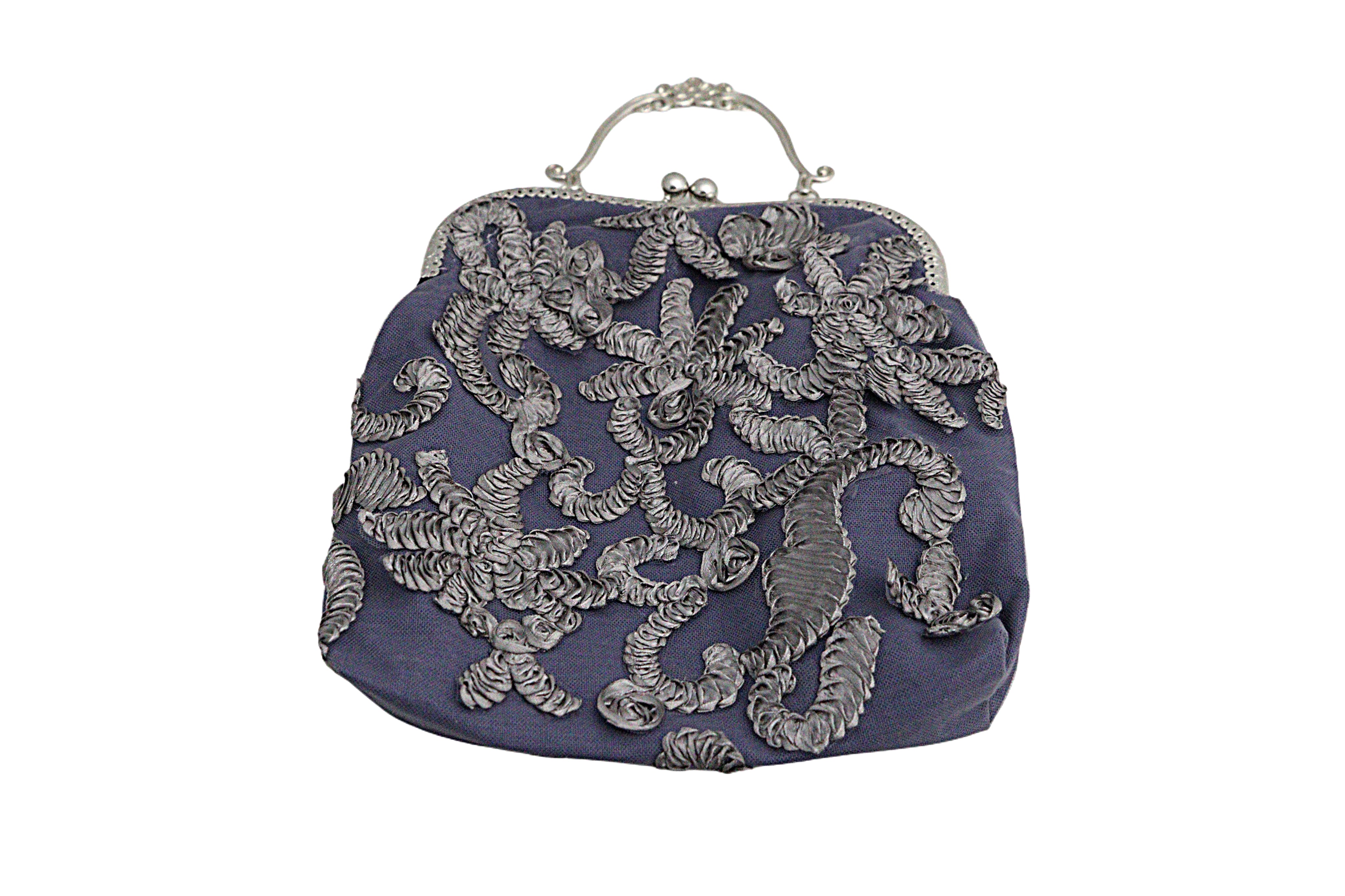 Purple Handbag with Intricate Embroidery from the Atatürk Movie Collection