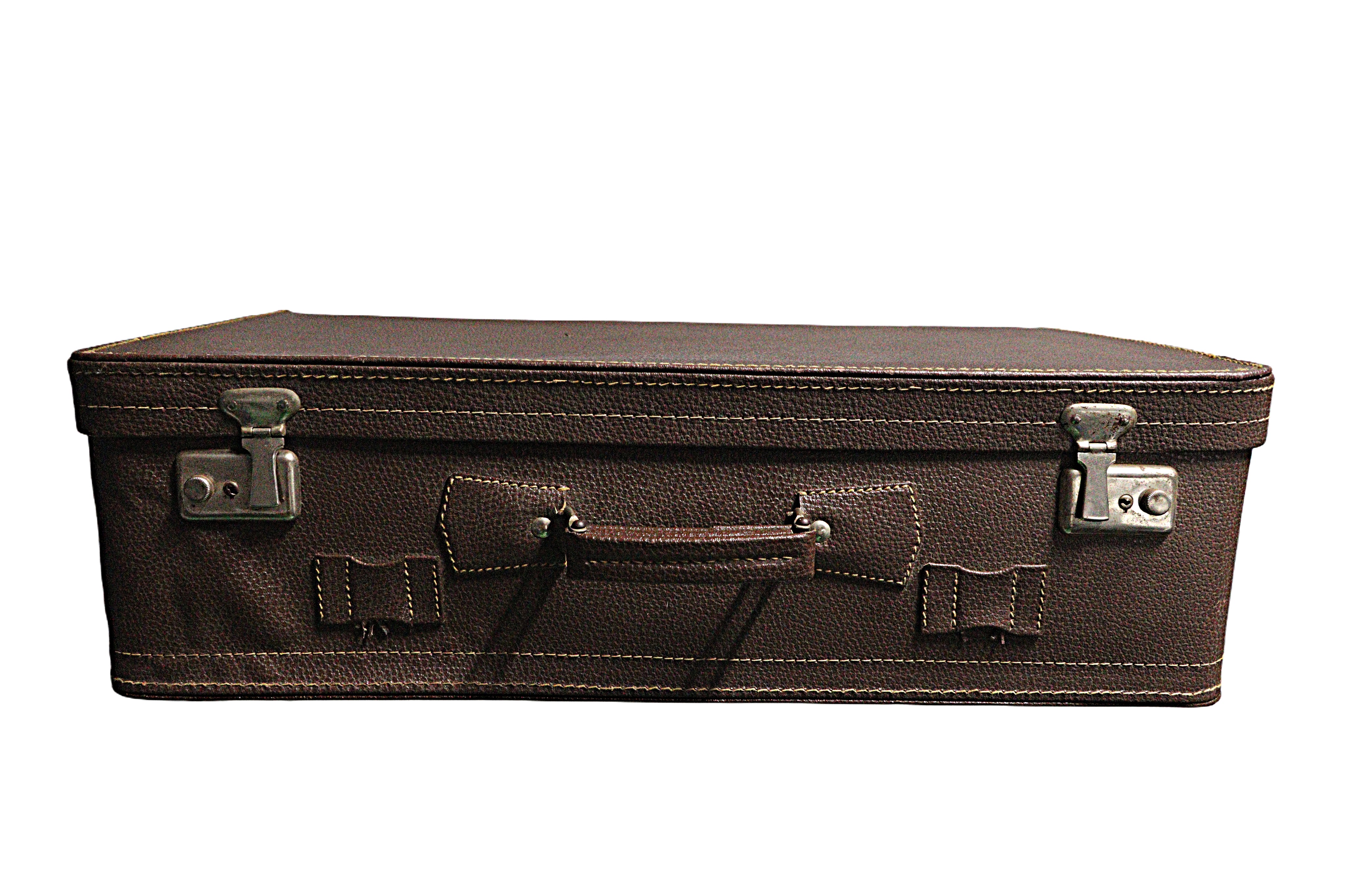 Vintage-Inspired Brown Suitcase from the Atatürk Film Collection