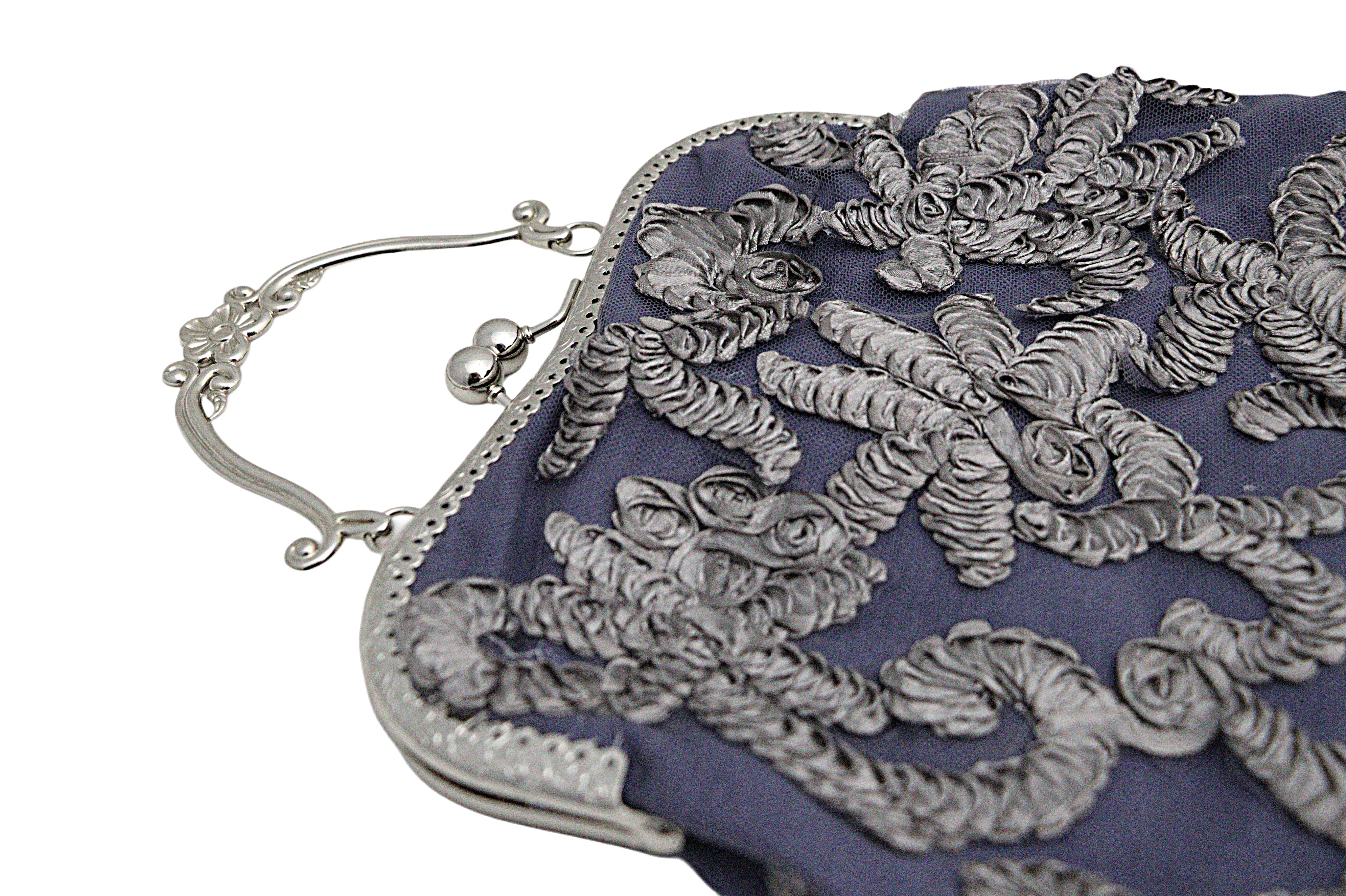 Purple Handbag with Intricate Embroidery from the Atatürk Movie Collection