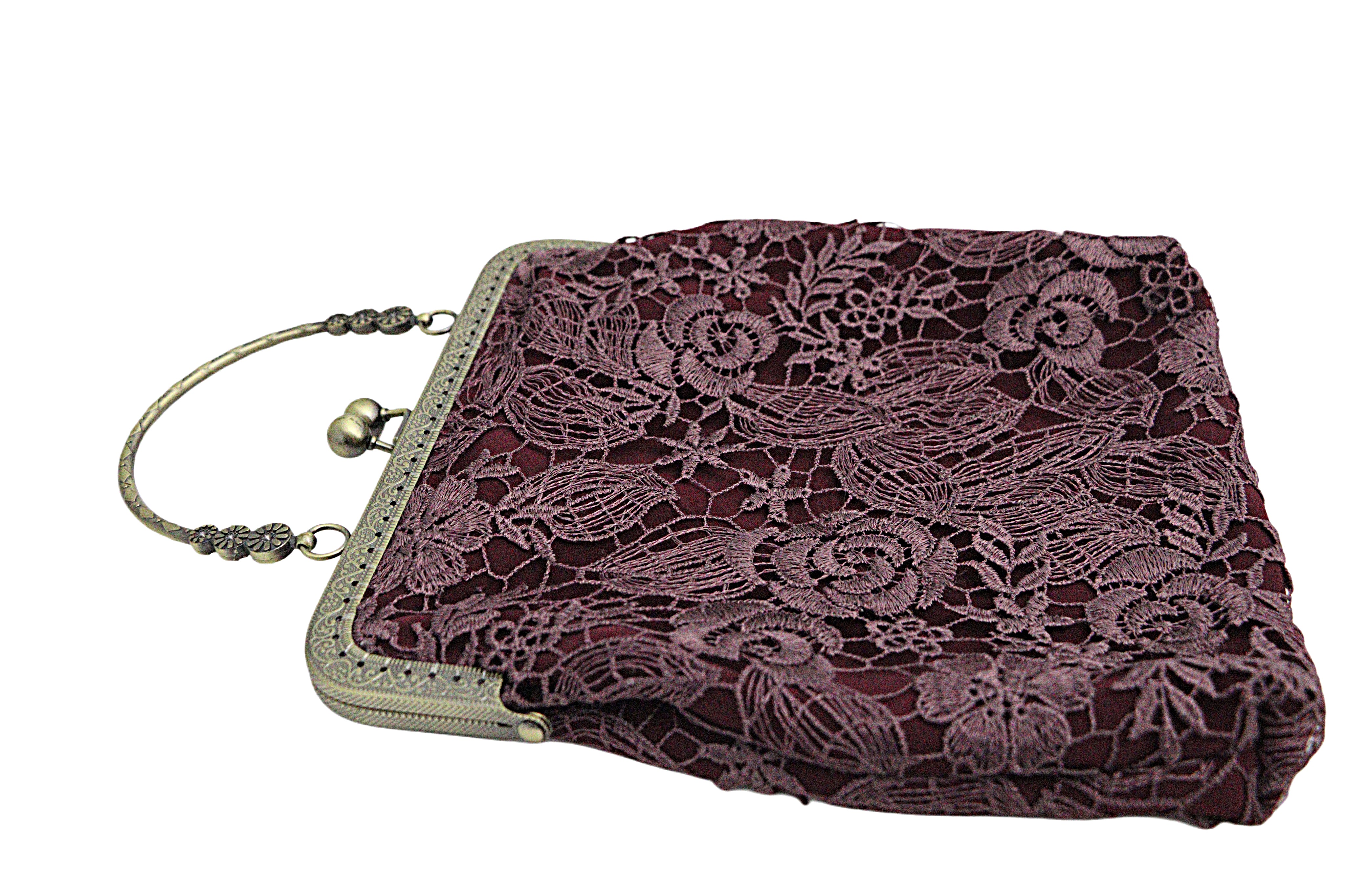 Burgundy Lace Handbag from the Atatürk Movie Collection