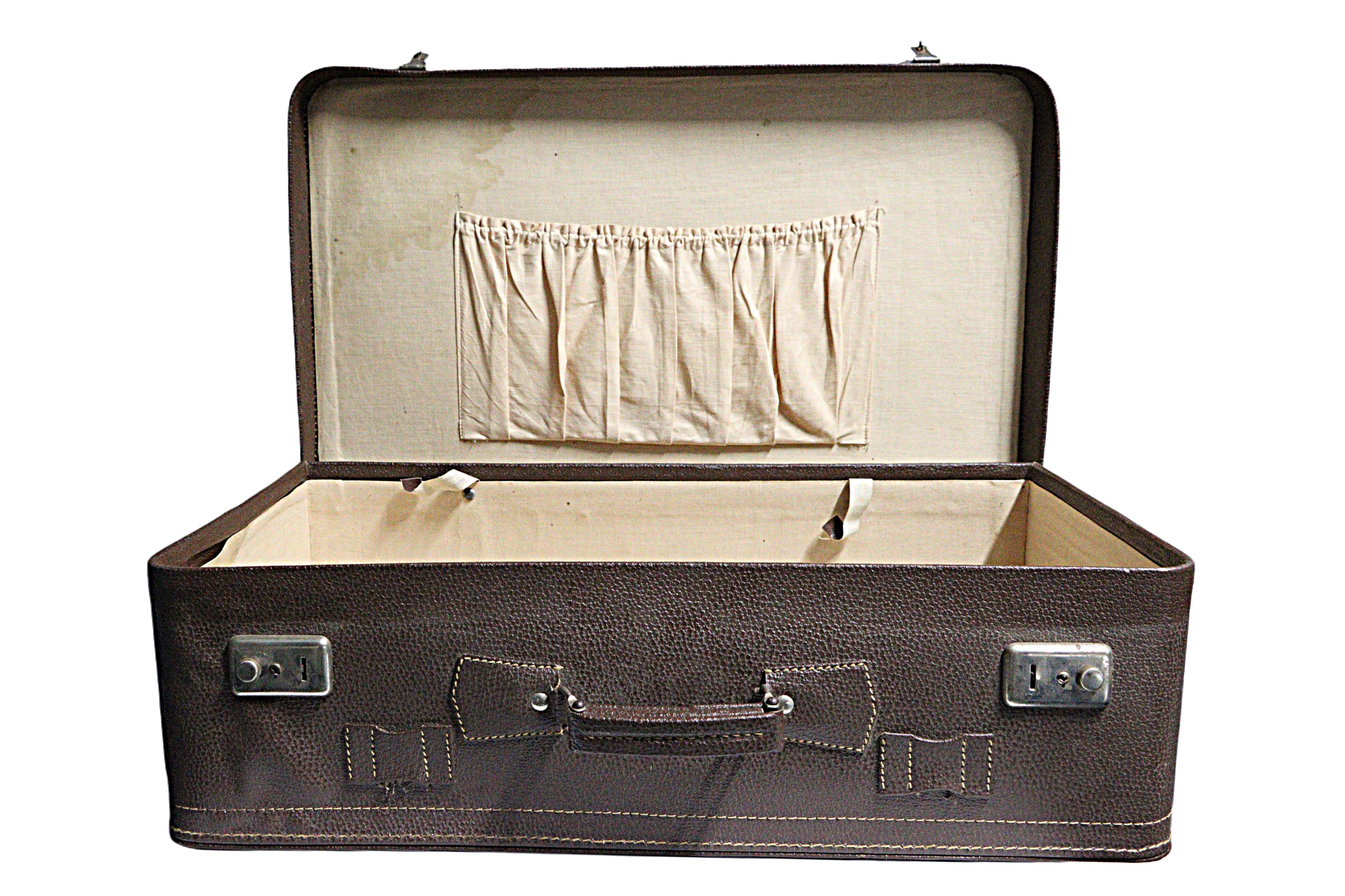 Vintage-Inspired Brown Suitcase from the Atatürk Film Collection