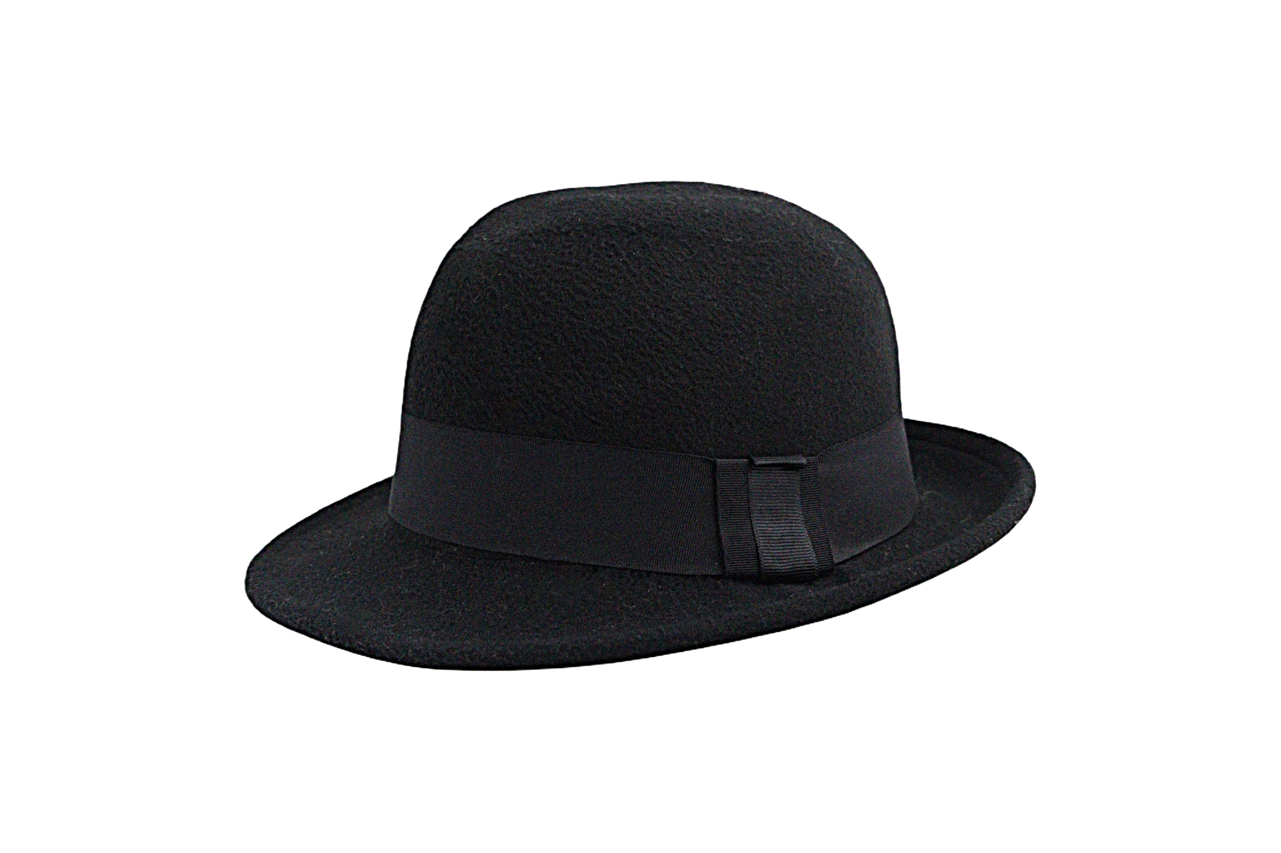 Sleek Black Fedora – Vintage Sophistication