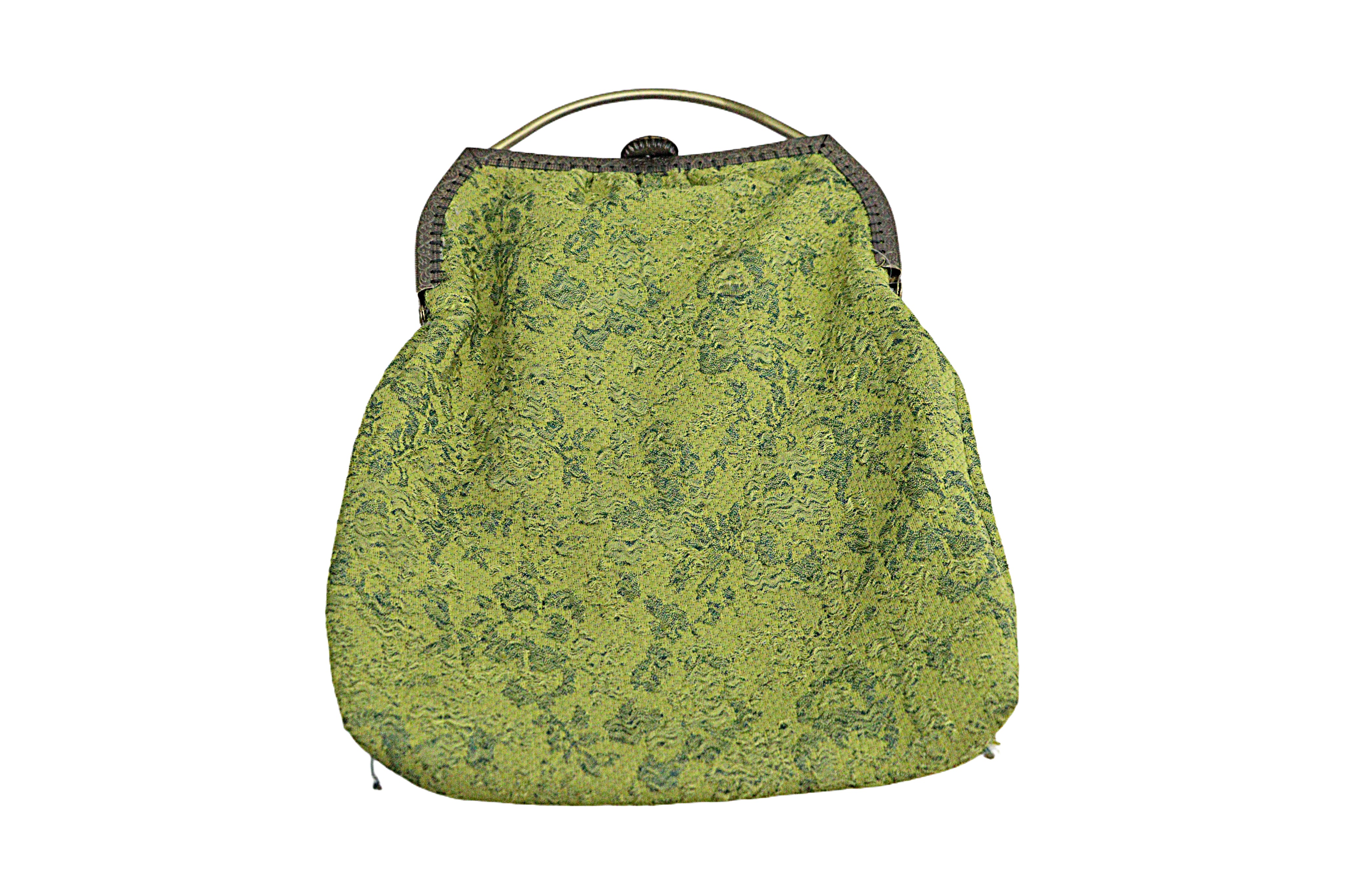 Green Textured Fabric Handbag from the Atatürk Movie Collection