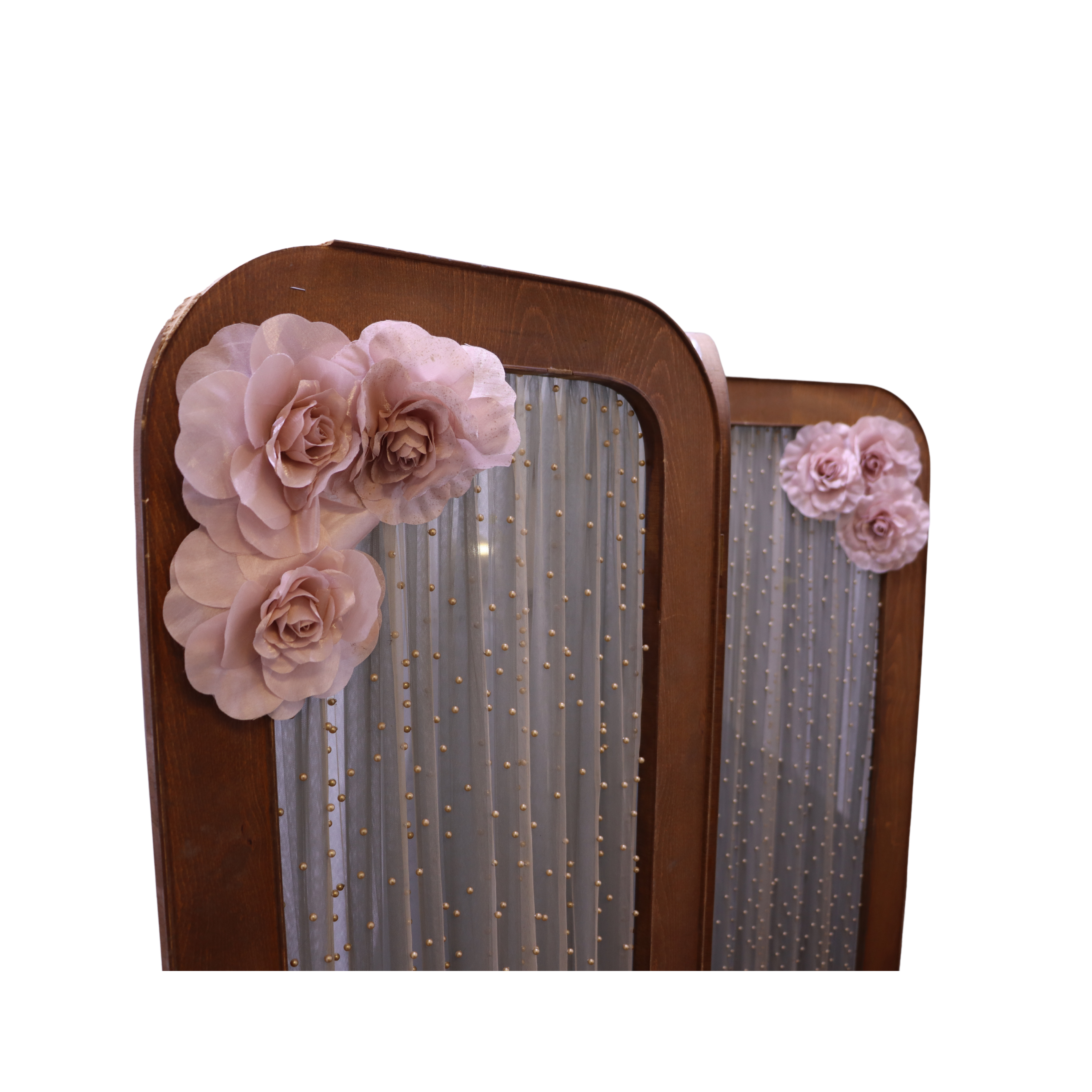 Elegant Folding Room Divider with Floral Accents from the Atatürk Film Collection