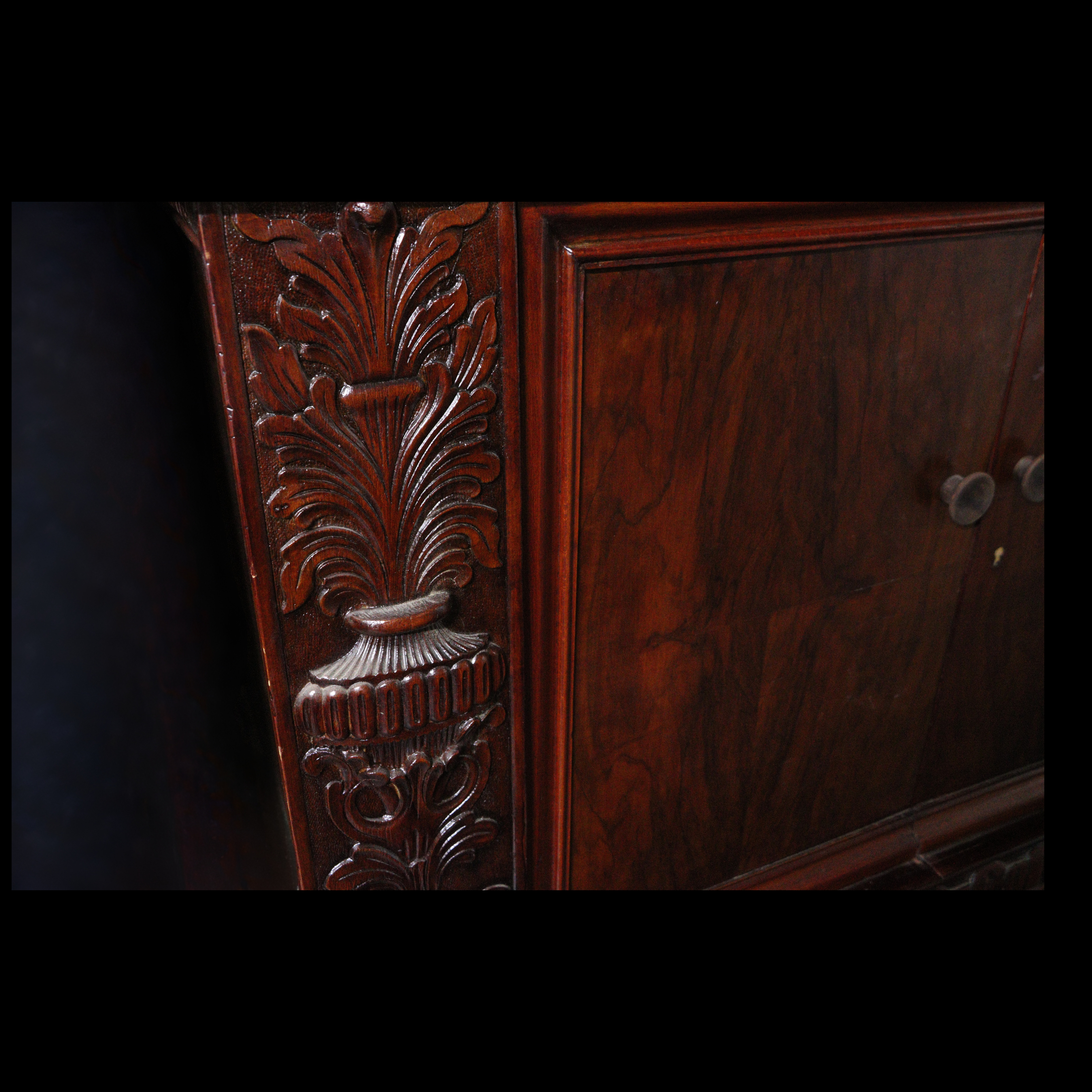 Ornately Carved Wooden Cabinet from the Atatürk Film Collection