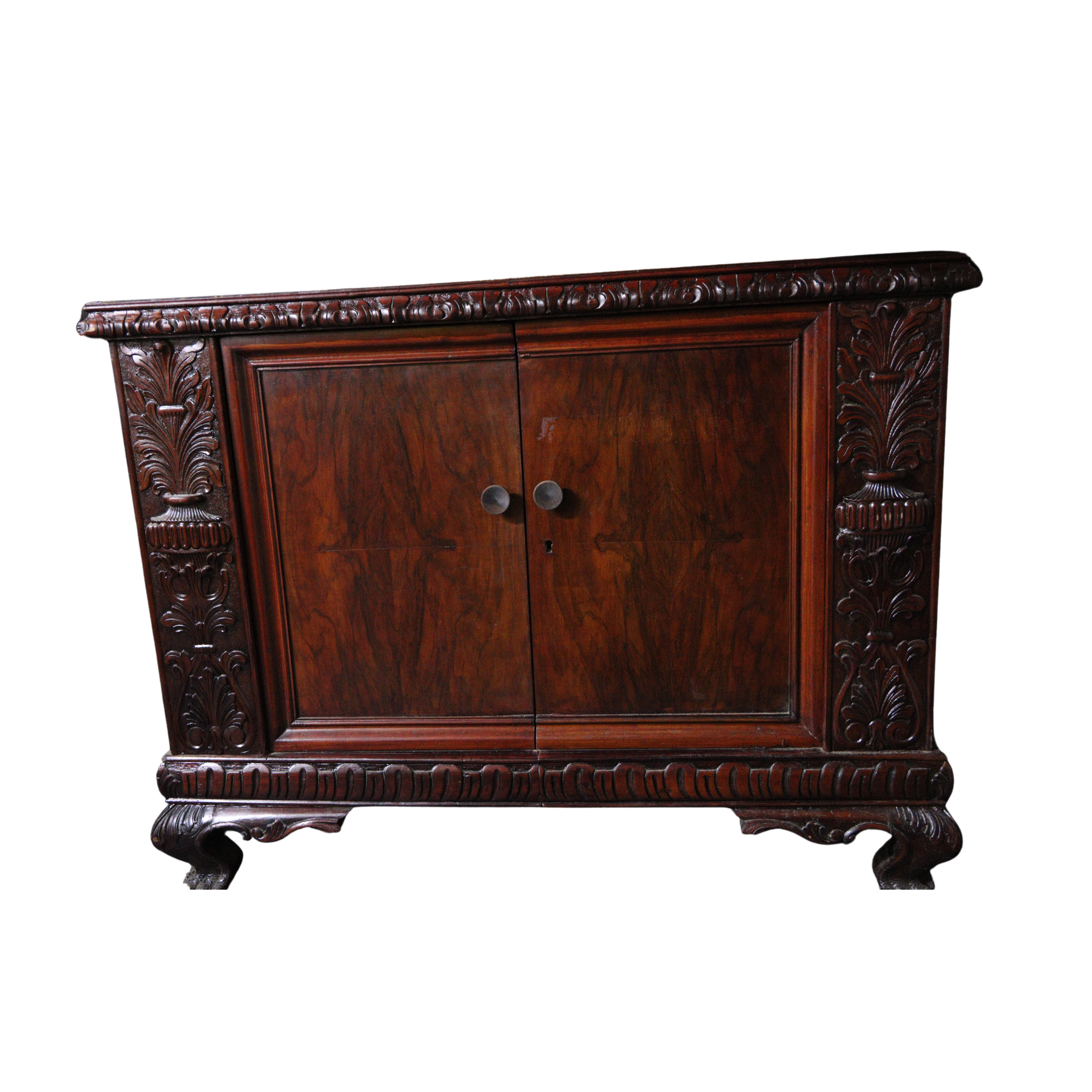 Ornately Carved Wooden Cabinet from the Atatürk Film Collection