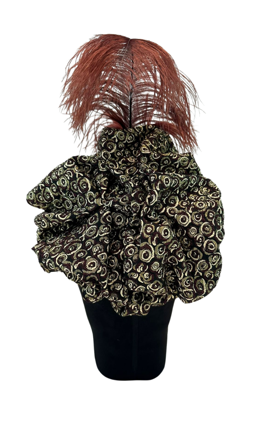 Ornate Feathered Headdress – Vintage Elegance