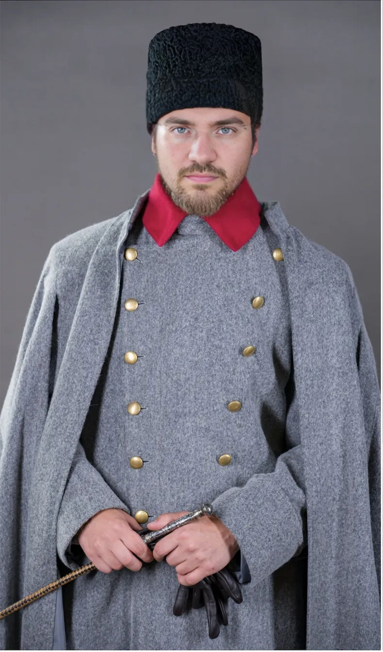 Mustafa Kemal Lieutenant Colonel Winter Costume with Epaulettes