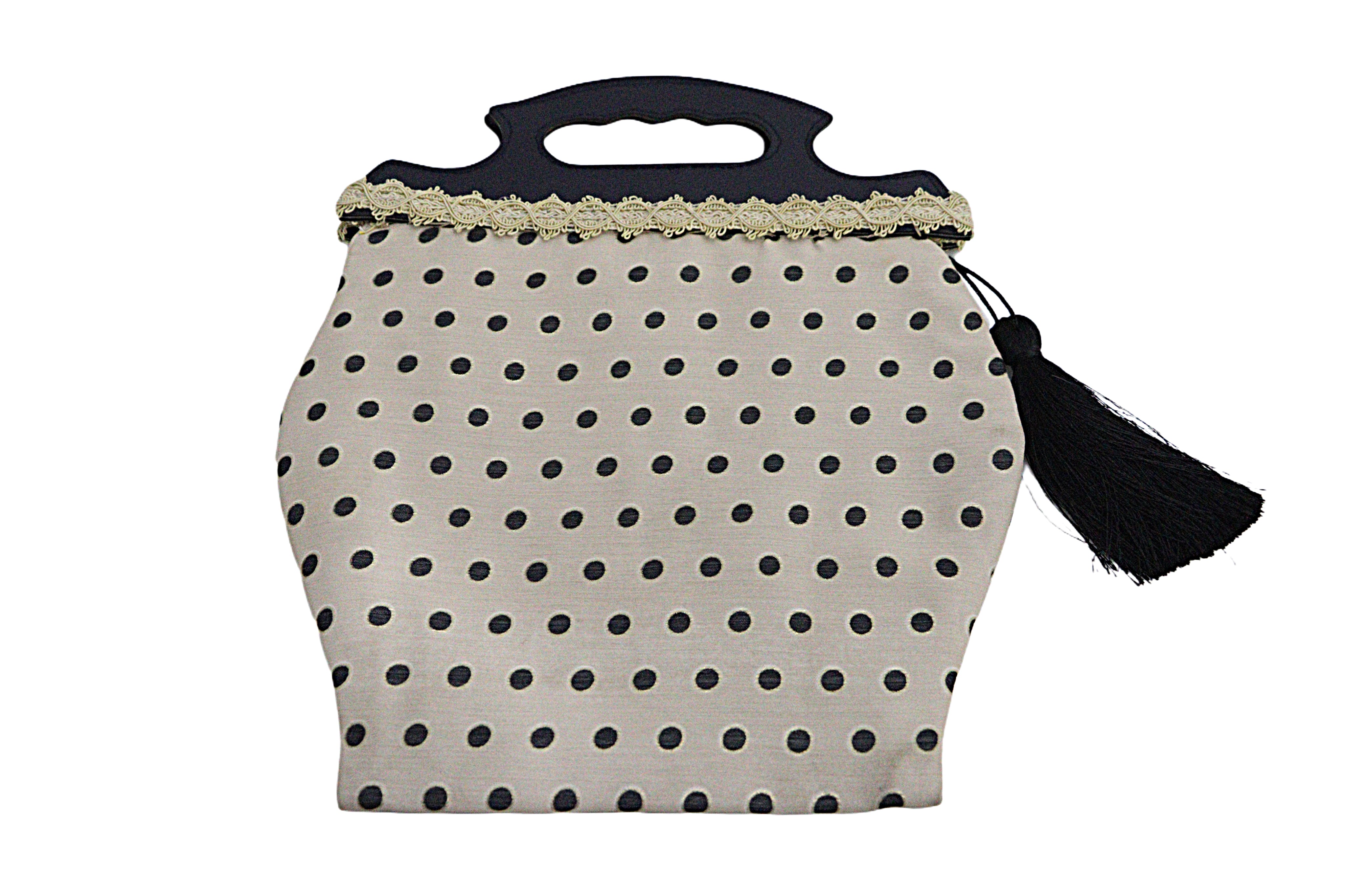 Polka Dot Handle Bag with Tassel from the Atatürk Movie Collection