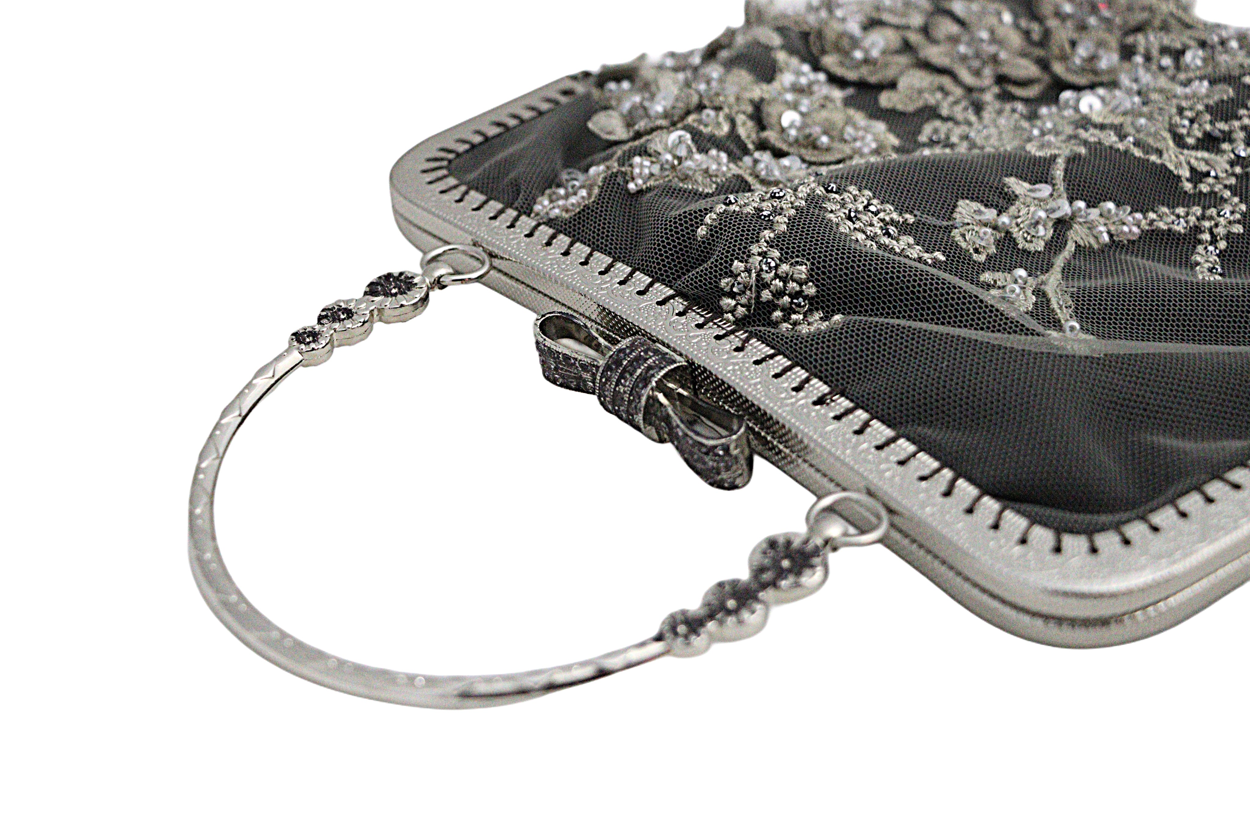 Embellished Floral Lace Handbag from the Atatürk Movie Collection