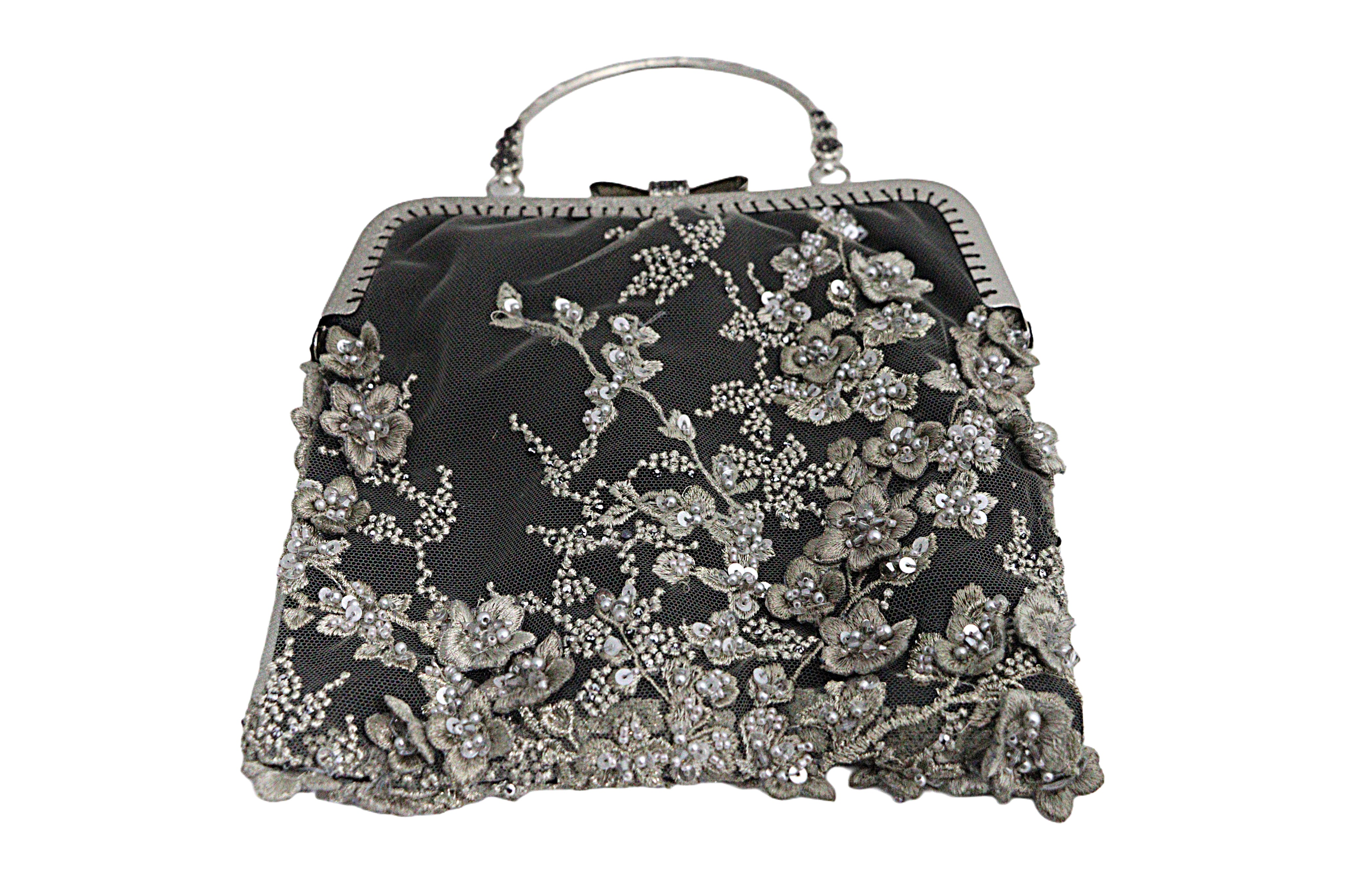 Embellished Floral Lace Handbag from the Atatürk Movie Collection