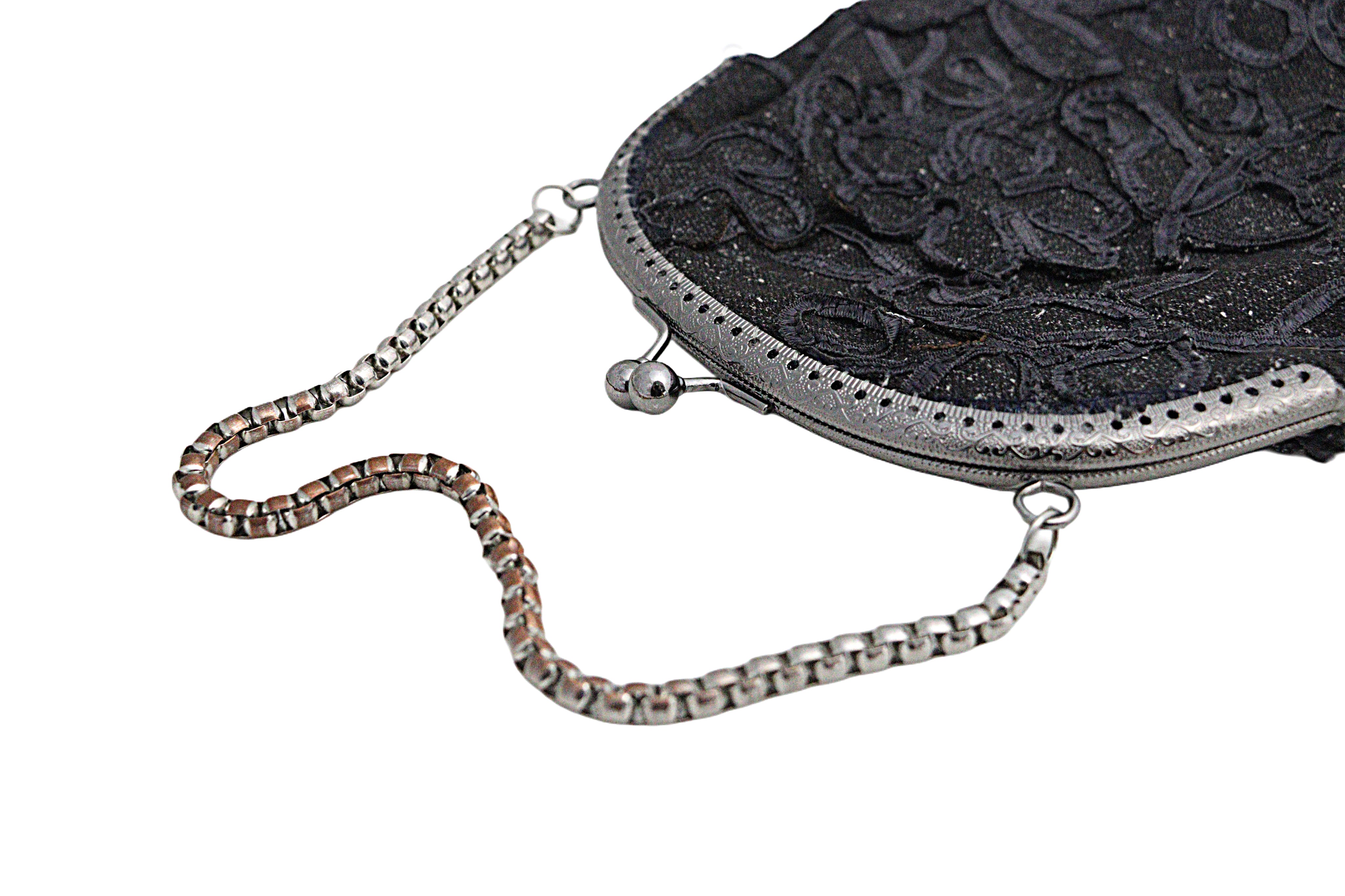 Embroidered Black Evening Bag from the Atatürk Movie Collection